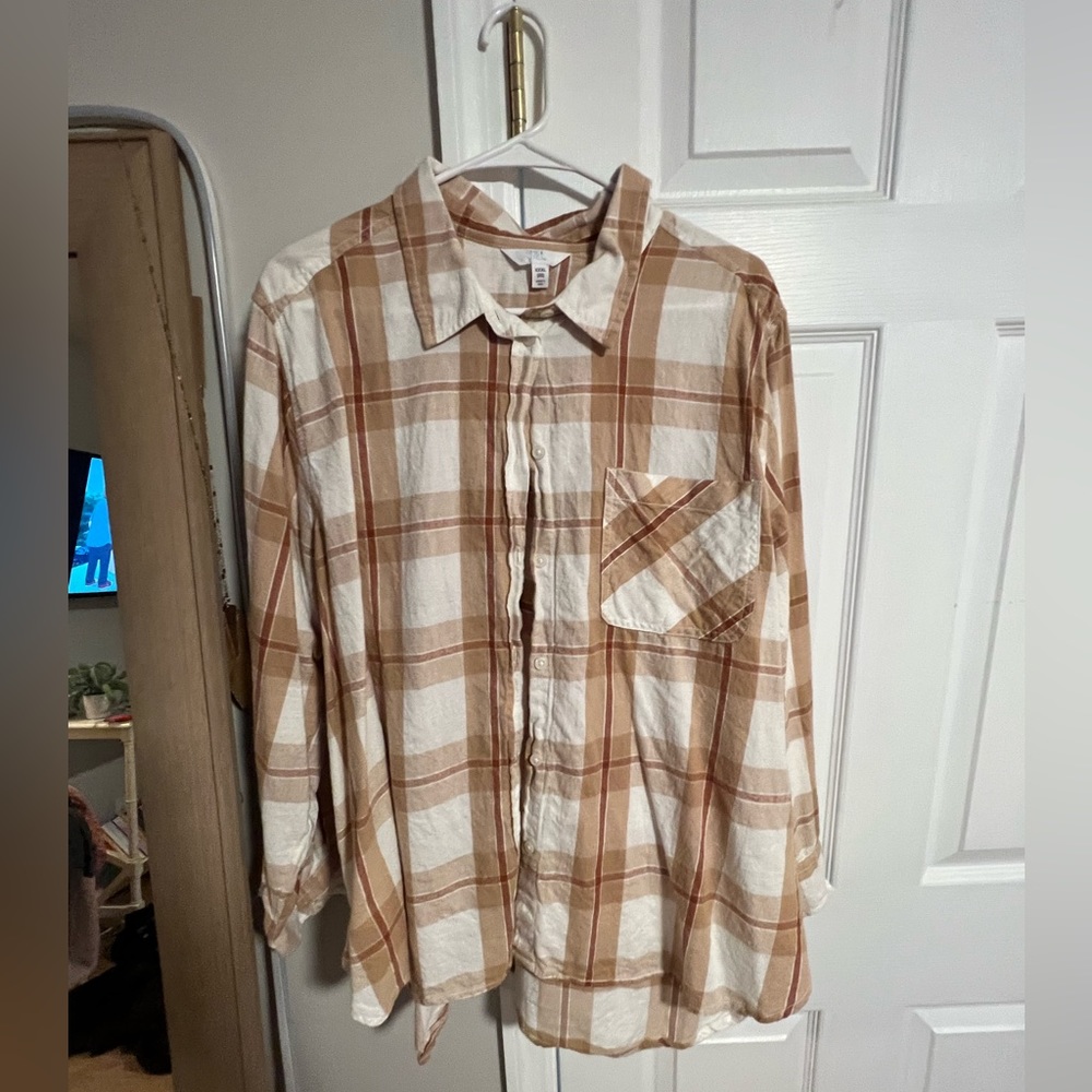 Plaid thin flannel
